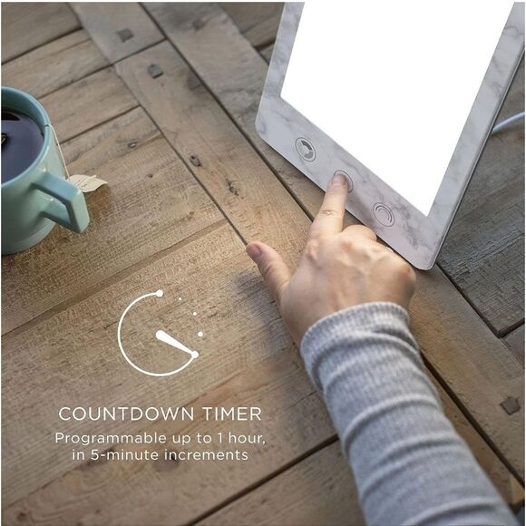 NIB Verilux® HappyLight® Luxe - UV-Free LED Therapy Lamp, Bright White Light - Picture 4 of 7